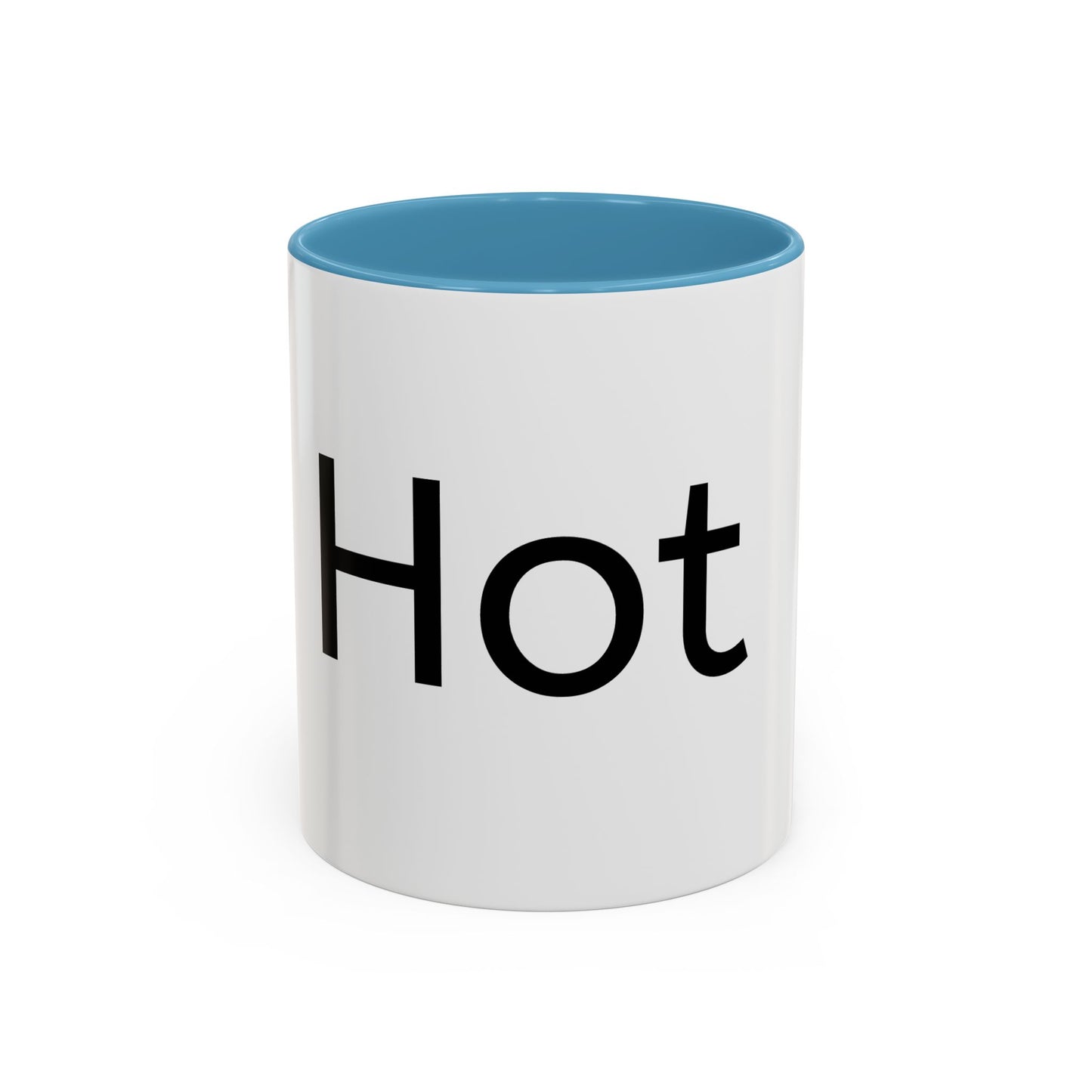 Hot Accent Coffee Mug — Black-Trim 11/15oz Ceramic Mug
