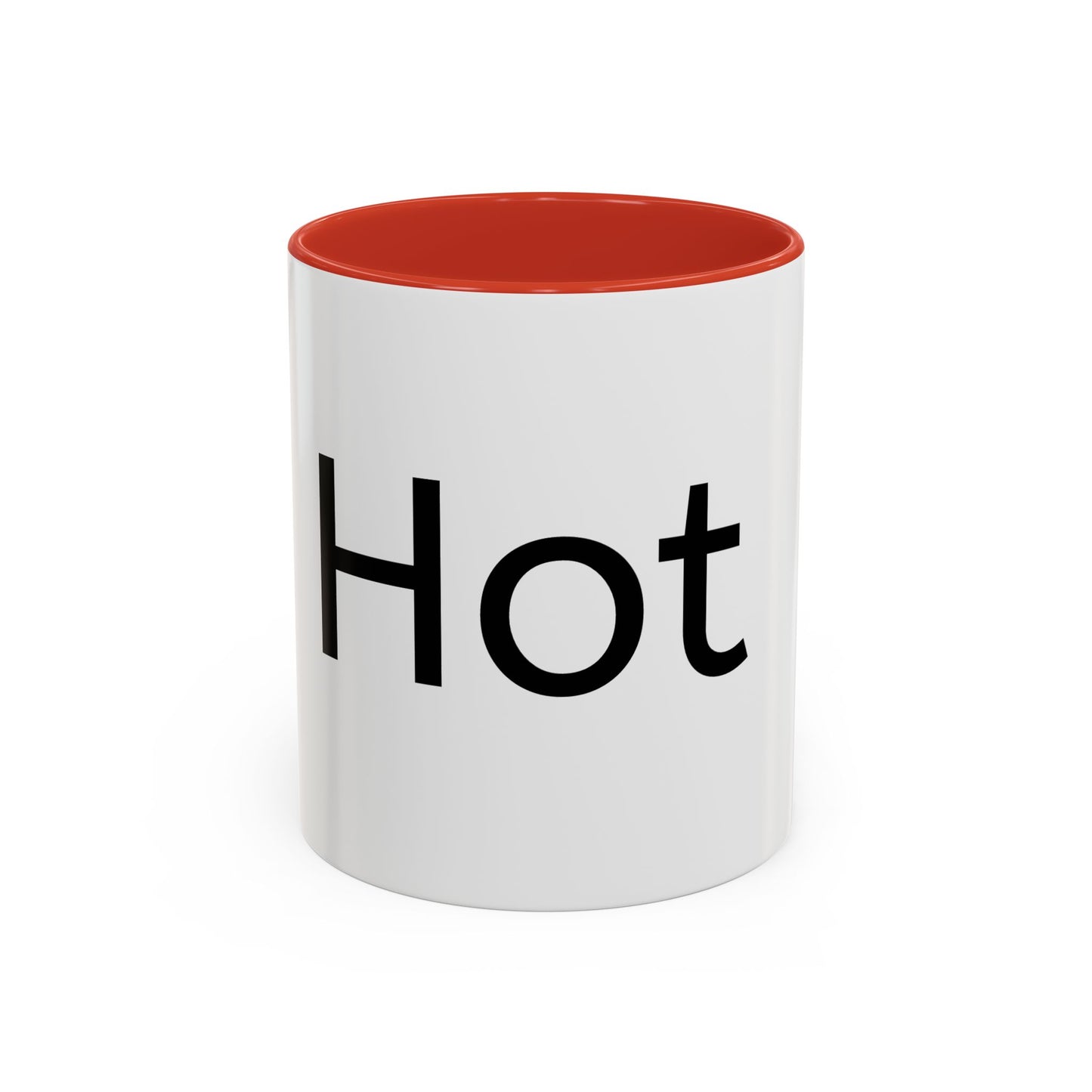 Hot Accent Coffee Mug — Black-Trim 11/15oz Ceramic Mug