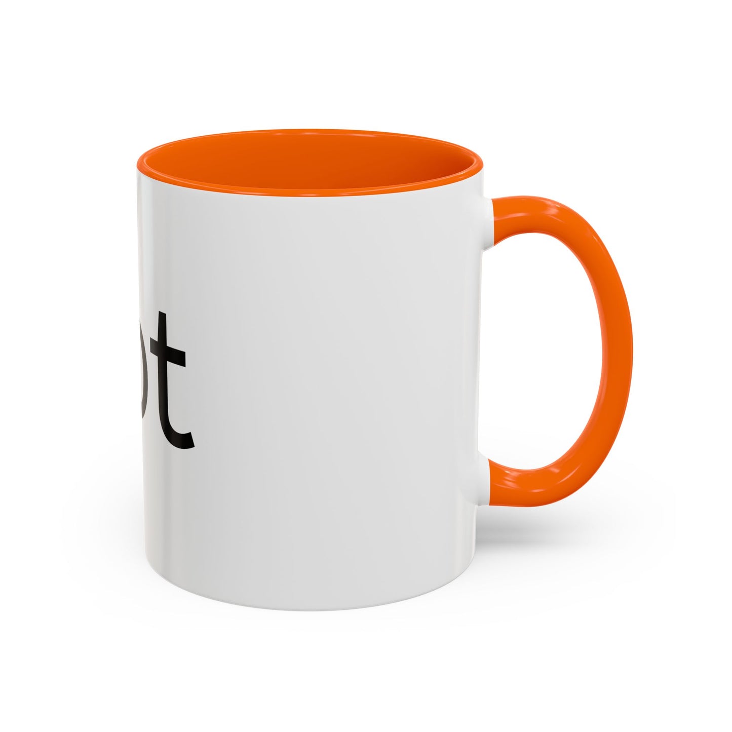 Hot Accent Coffee Mug — Black-Trim 11/15oz Ceramic Mug