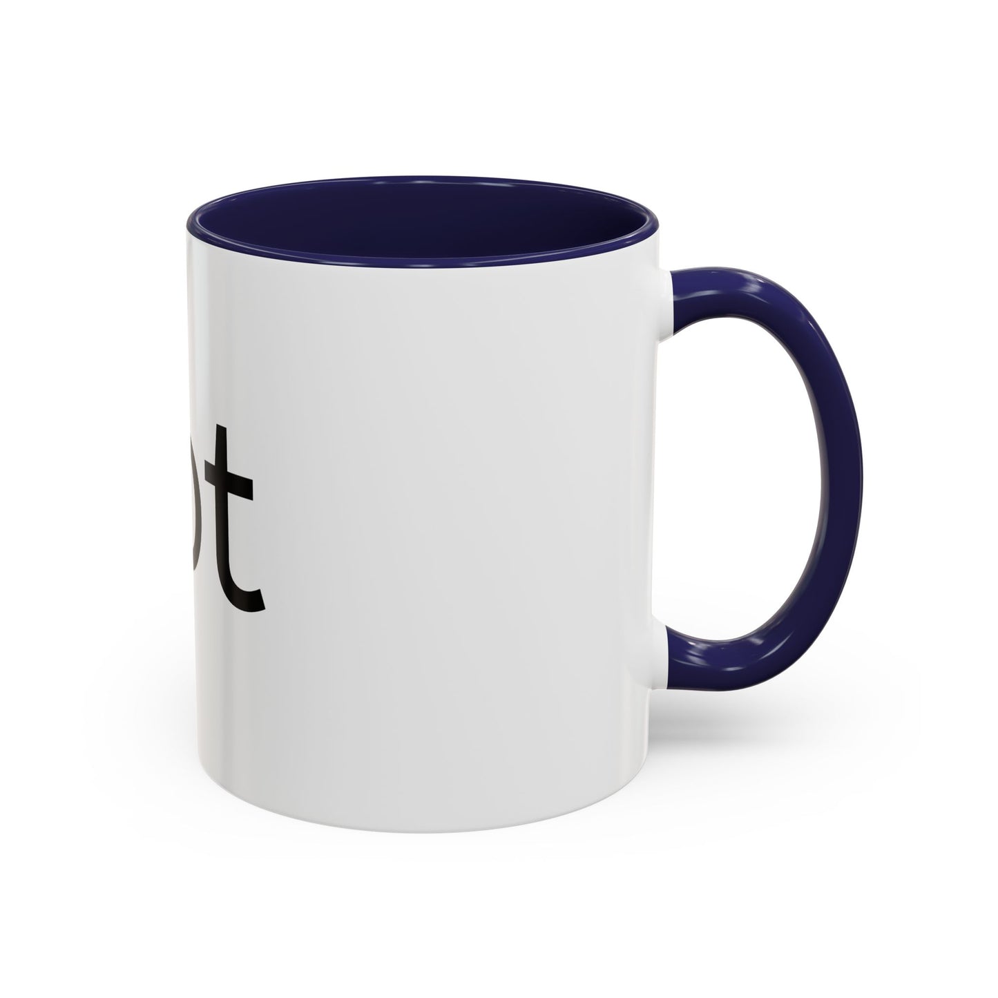 Hot Accent Coffee Mug — Black-Trim 11/15oz Ceramic Mug