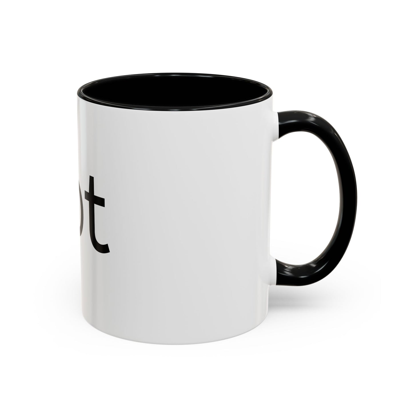 Hot Accent Coffee Mug — Black-Trim 11/15oz Ceramic Mug
