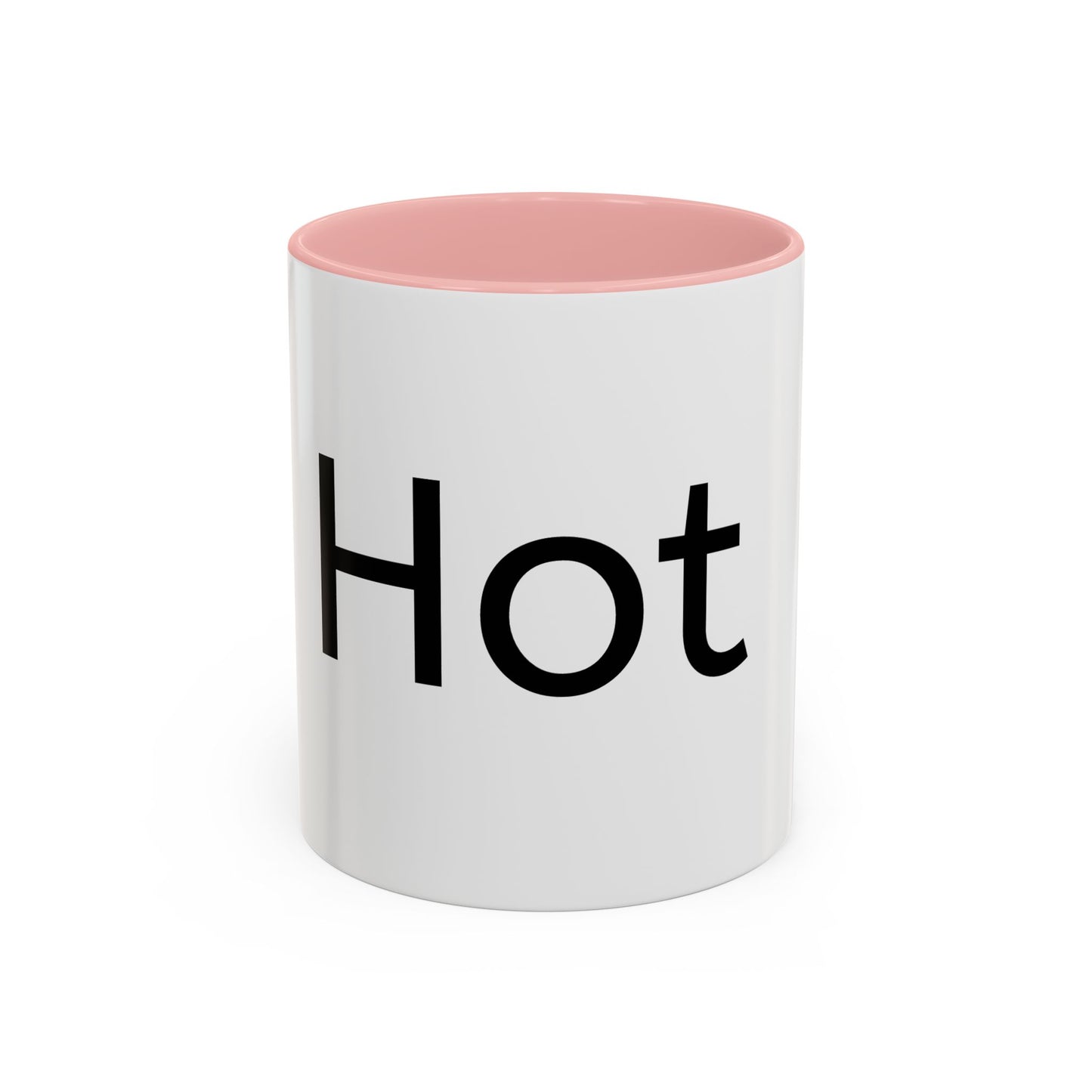 Hot Accent Coffee Mug — Black-Trim 11/15oz Ceramic Mug