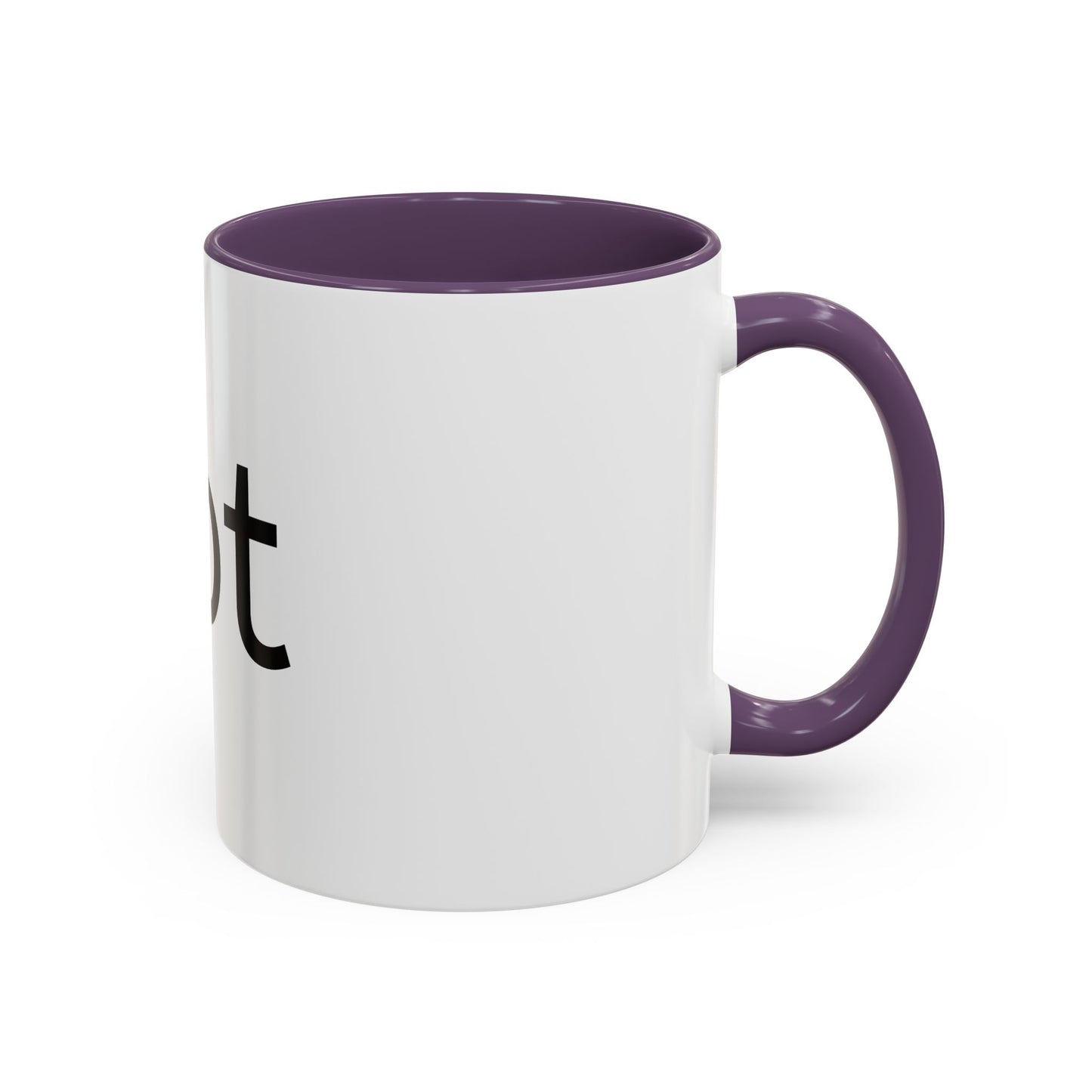 Hot Accent Coffee Mug — Black-Trim 11/15oz Ceramic Mug