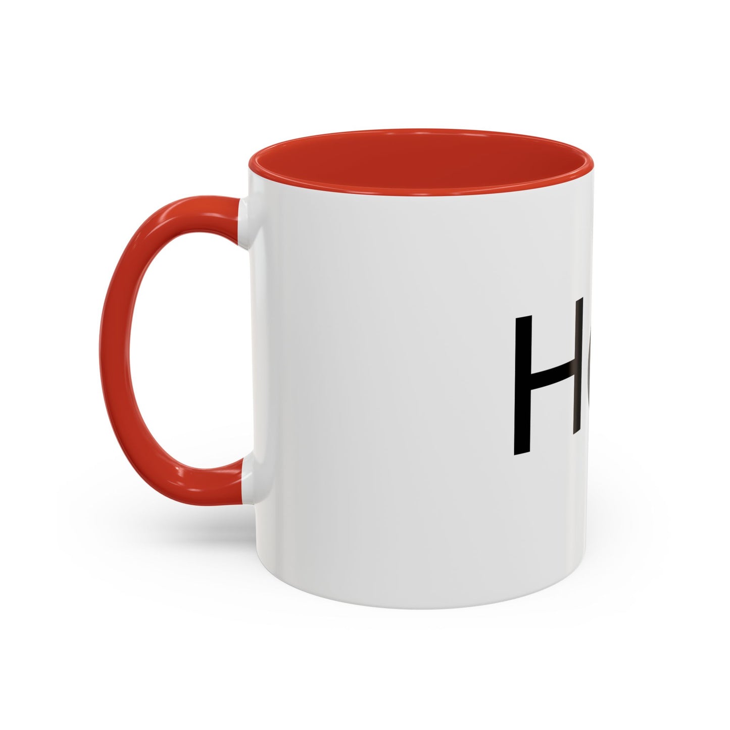 Hot Accent Coffee Mug — Black-Trim 11/15oz Ceramic Mug
