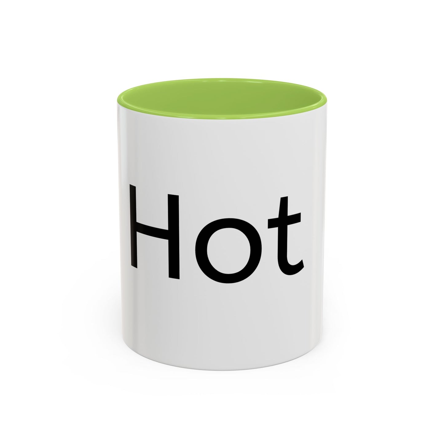 Hot Accent Coffee Mug — Black-Trim 11/15oz Ceramic Mug