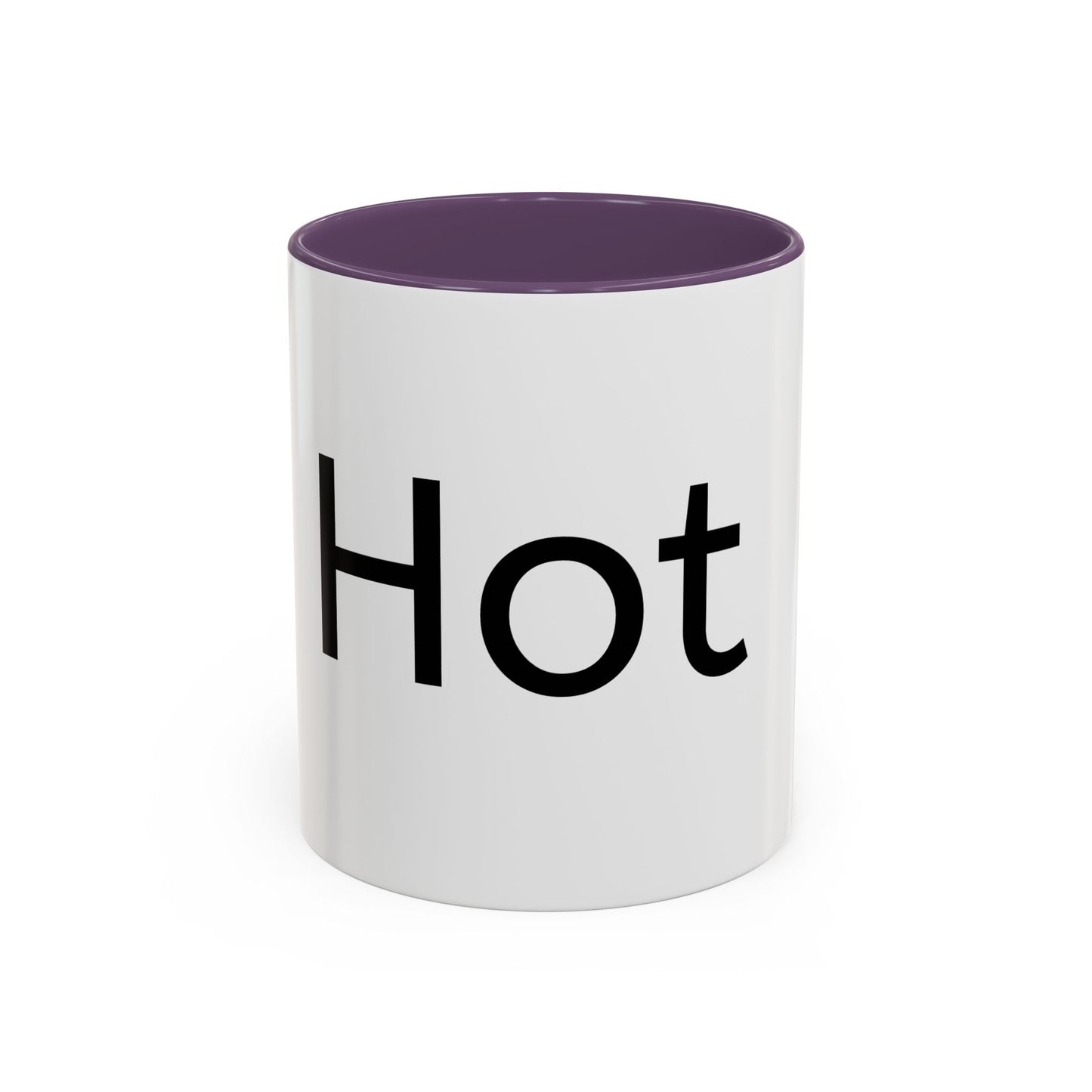 Hot Accent Coffee Mug — Black-Trim 11/15oz Ceramic Mug