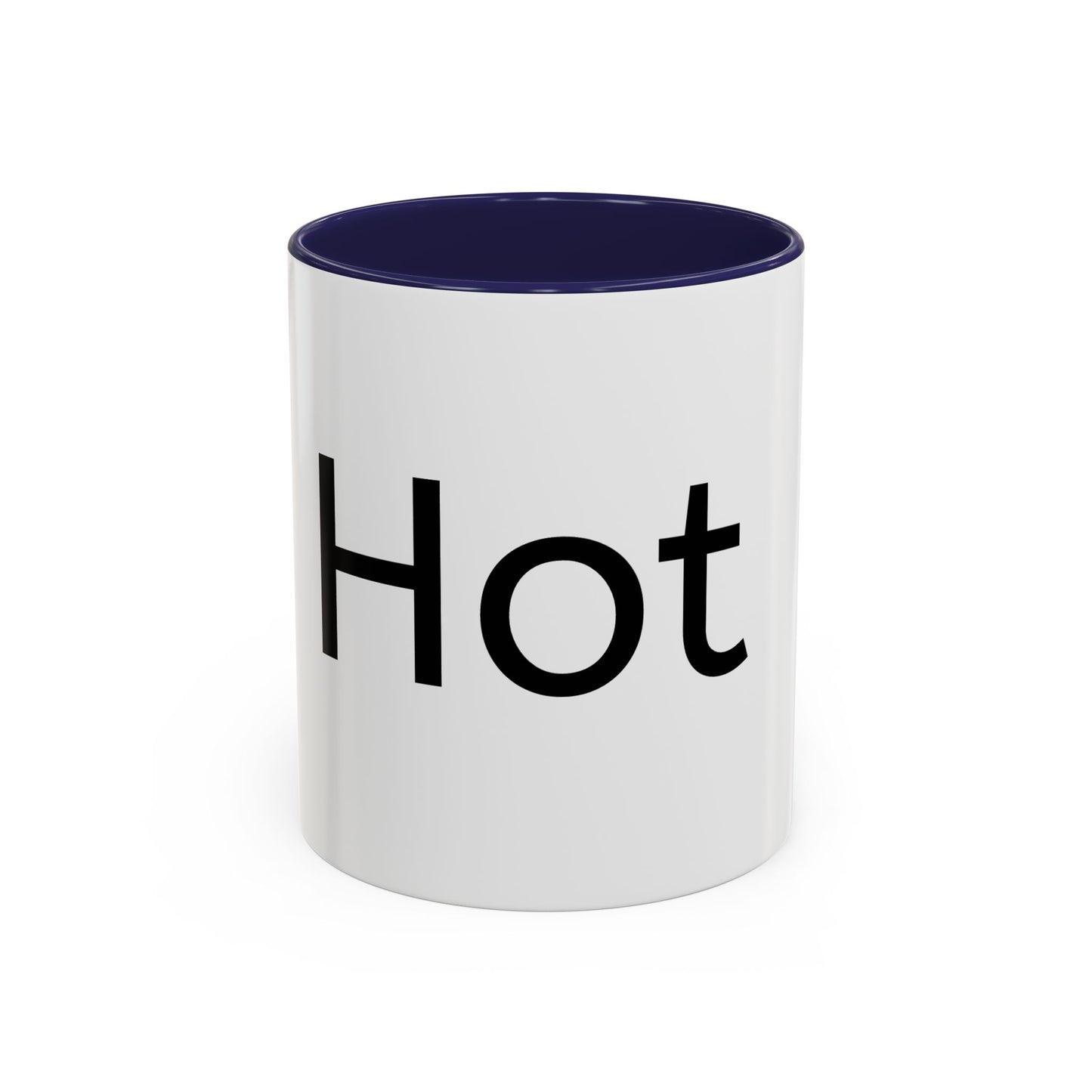 Hot Accent Coffee Mug — Black-Trim 11/15oz Ceramic Mug