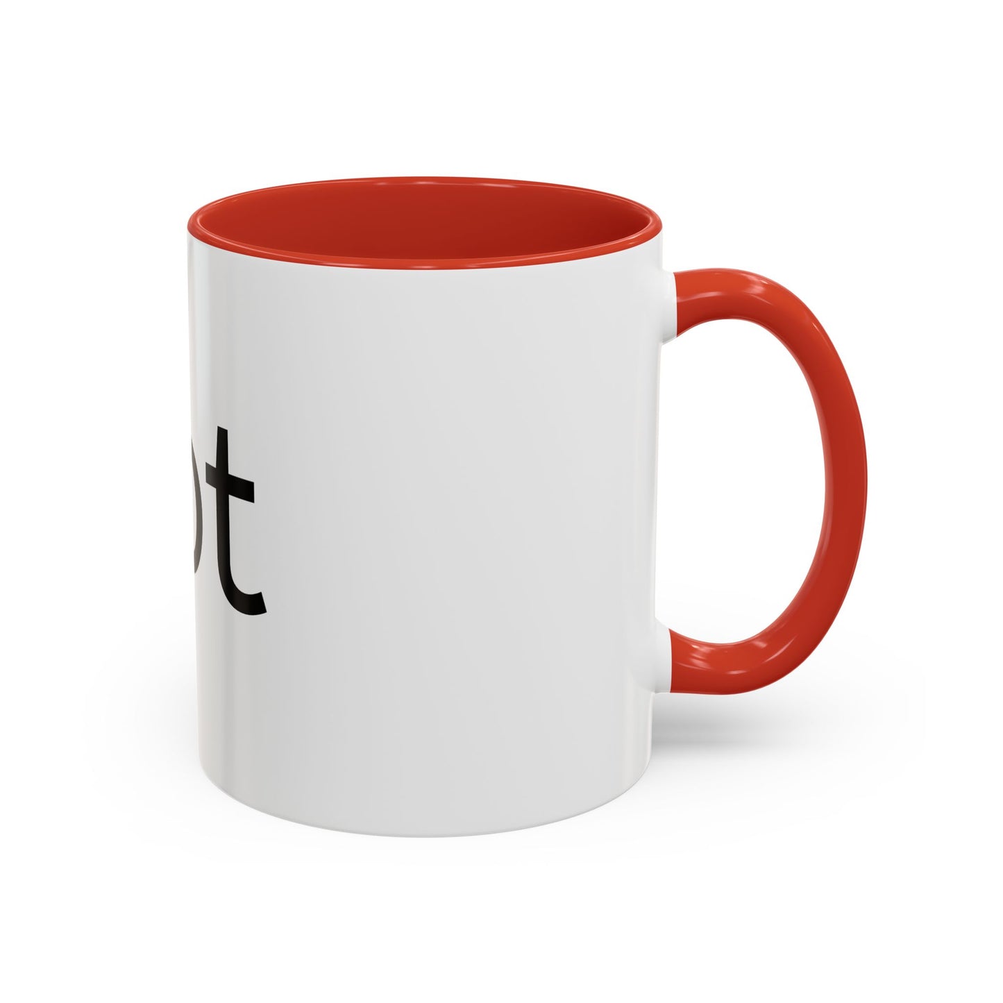 Hot Accent Coffee Mug — Black-Trim 11/15oz Ceramic Mug