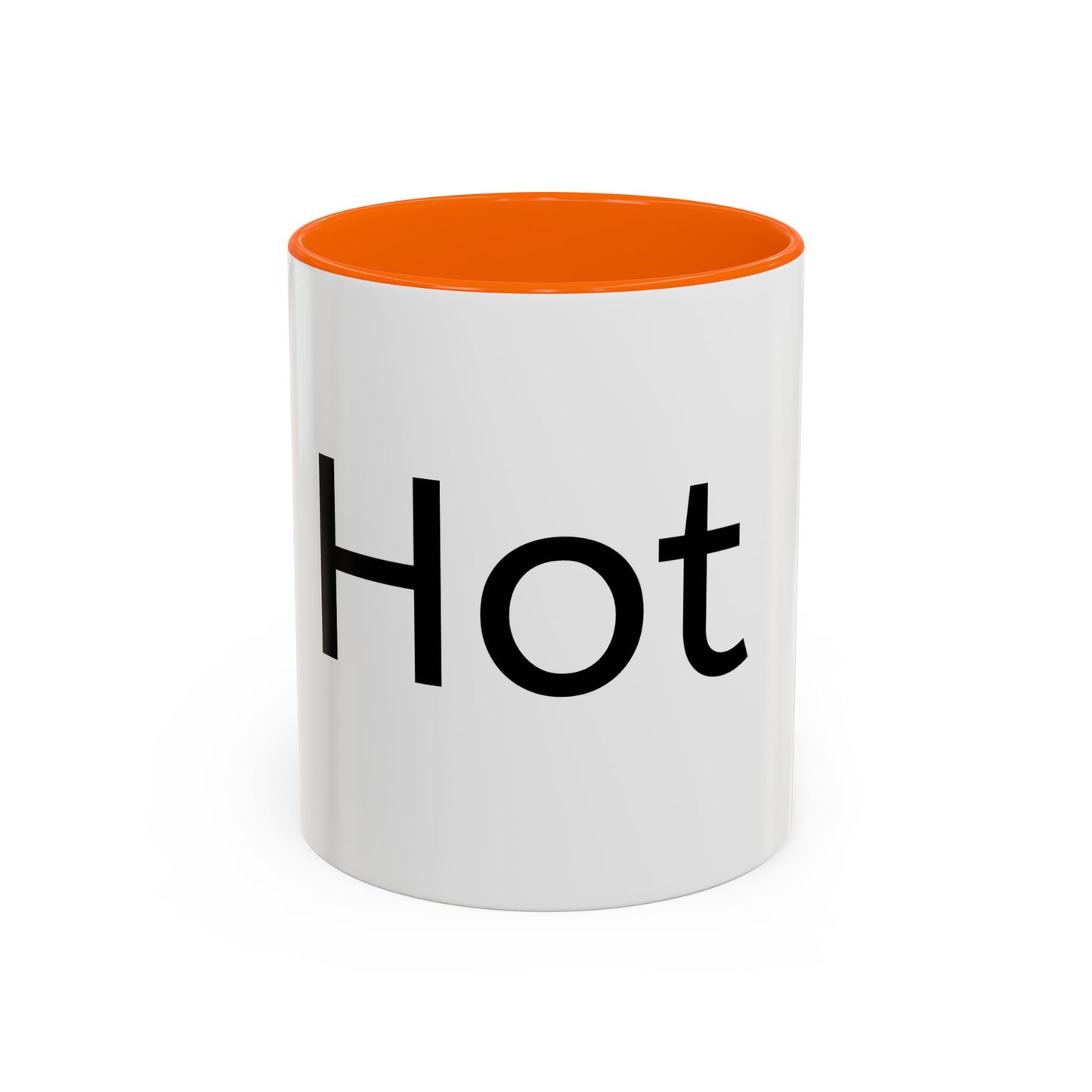 Hot Accent Coffee Mug — Black-Trim 11/15oz Ceramic Mug
