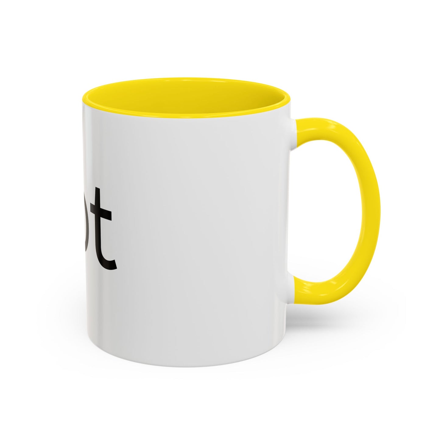 Hot Accent Coffee Mug — Black-Trim 11/15oz Ceramic Mug