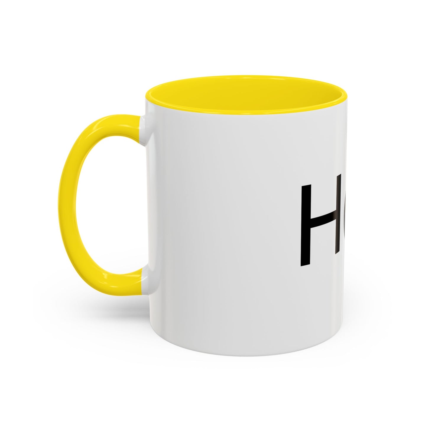 Hot Accent Coffee Mug — Black-Trim 11/15oz Ceramic Mug