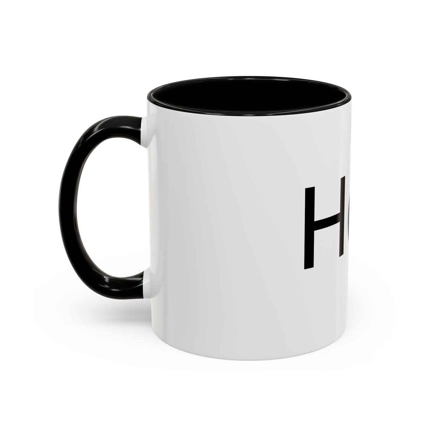Hot Accent Coffee Mug — Black-Trim 11/15oz Ceramic Mug