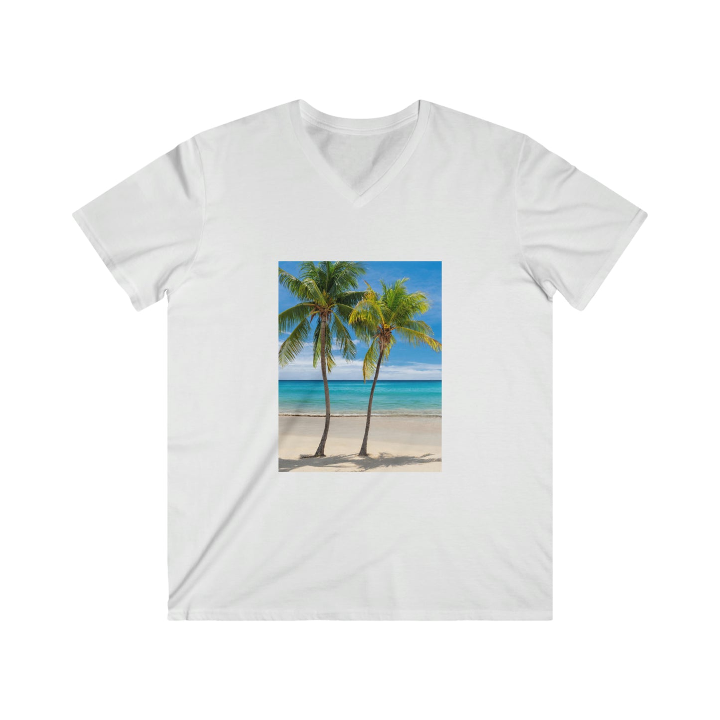 Men's Fitted V-Neck Short Sleeve Tee