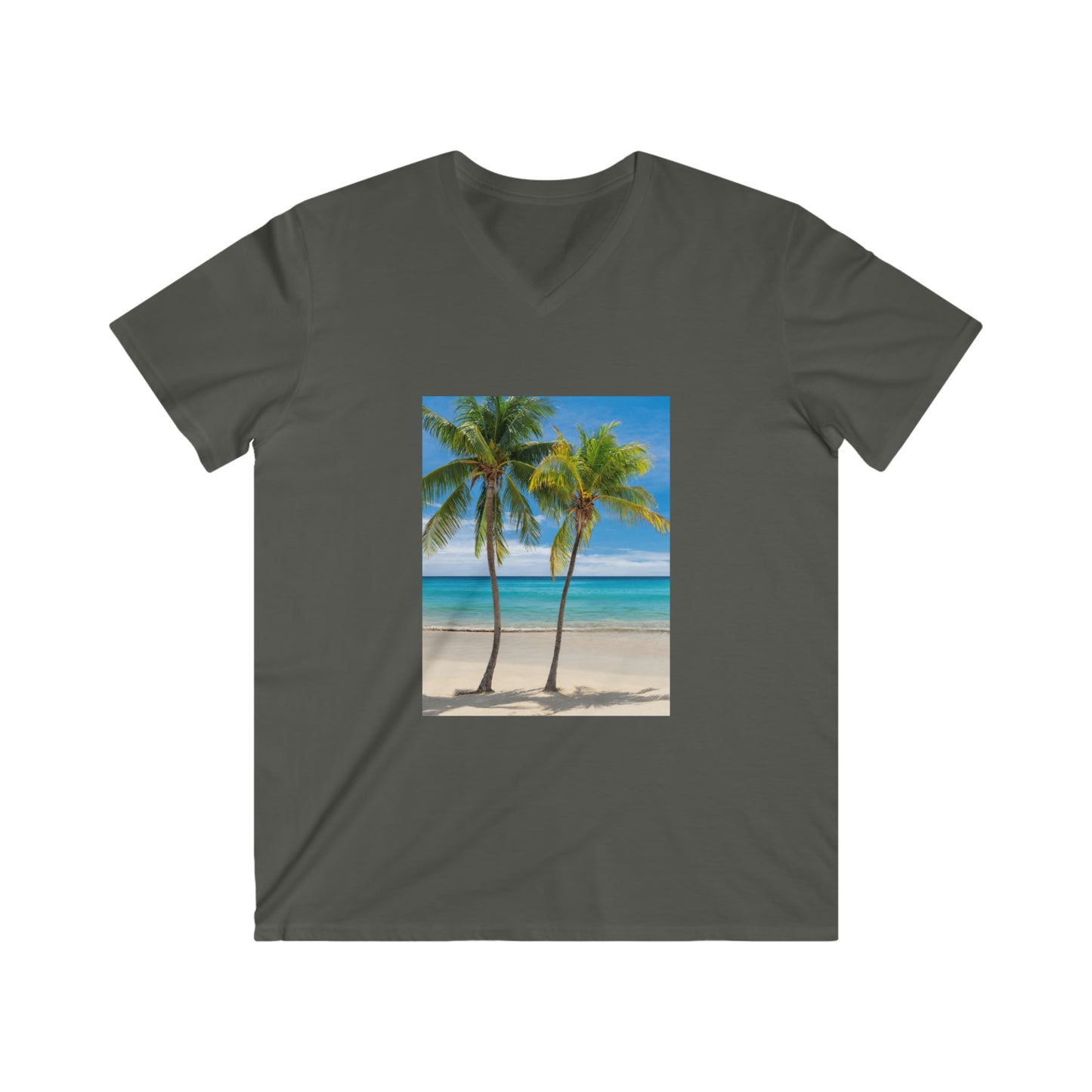 Men's Fitted V-Neck Short Sleeve Tee