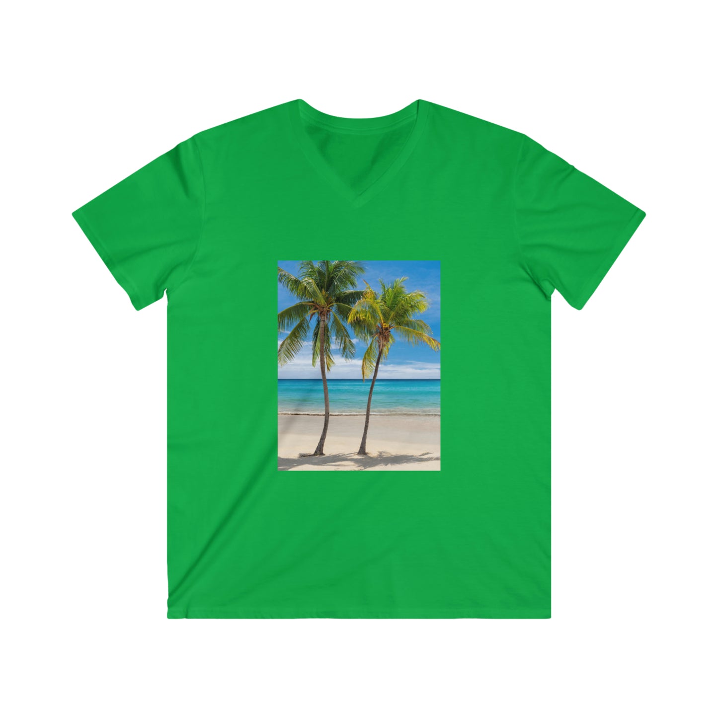 Men's Fitted V-Neck Short Sleeve Tee