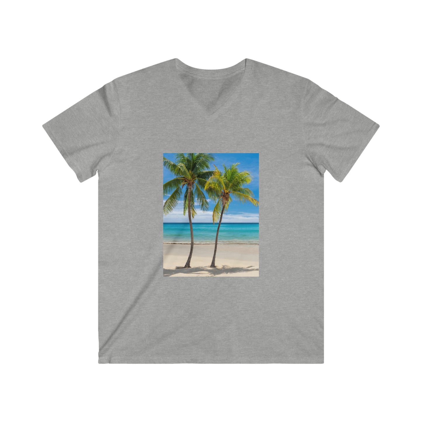 Men's Fitted V-Neck Short Sleeve Tee