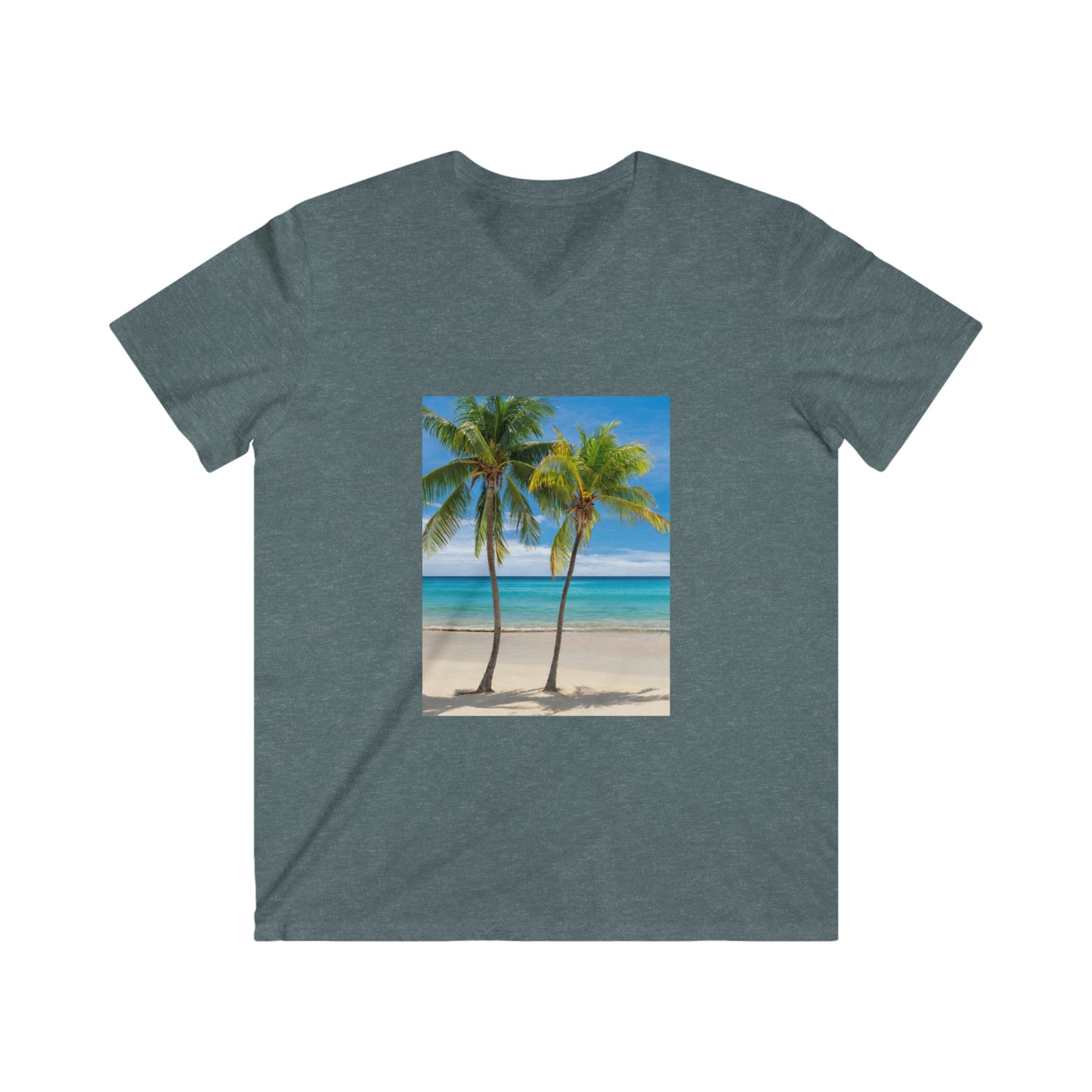 Men's Fitted V-Neck Short Sleeve Tee