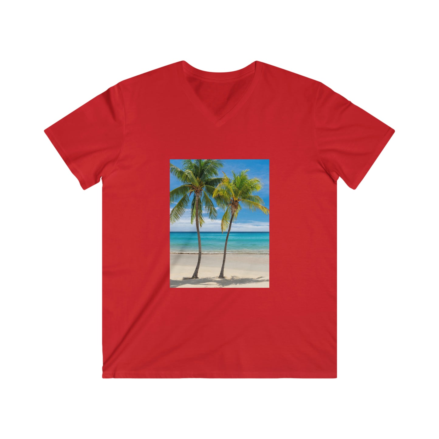 Men's Fitted V-Neck Short Sleeve Tee