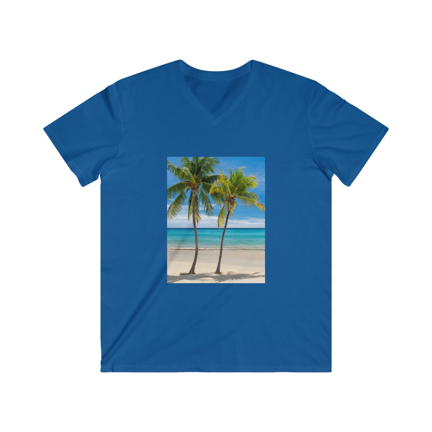 Men's Fitted V-Neck Short Sleeve Tee