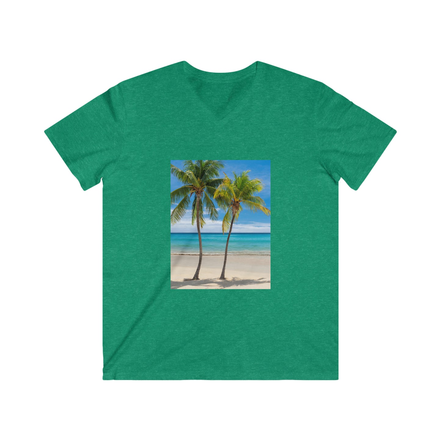 Men's Fitted V-Neck Short Sleeve Tee